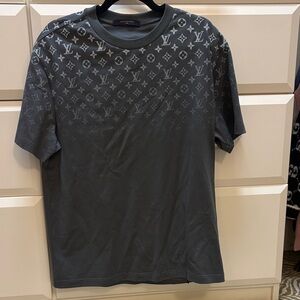 Louis Vuitton Charcoal Monogram Short Sleeve Tee
